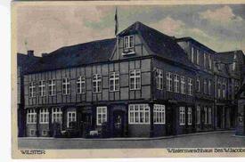 ca. 1928 Op de Göten, Markt, Hotel Wilstermarsch Haus, Deichstraße