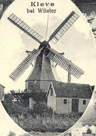 1925 Kleve - Getreide Windmühle an der Straße Geestkamp