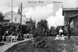 1910 Bahnhof in der späteren Tagg-Straße - frühere Bahnhof Straße in Wilster
