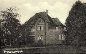 1936 Wewelsfleth - Gebäude einer Arztpraxis an der Mühlenstraße (heutige Straße Humsterdorf)