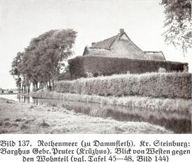 1937 Bauernhaus - Barghuus in Rothenmeer, Gemeinde Dammfleth in der Wilstermarsch