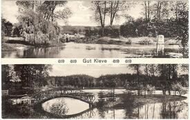 1915 Teichanlage Gut Kleve auf der Geest am Rande der Wilstermarsch