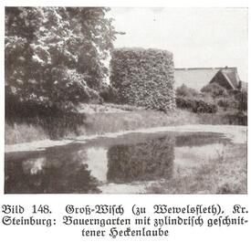 1937 Bauerngarten in Großwisch, Gemeinde Wewelsfleth, Wilstermarsch