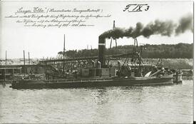 1907 - 1914 Bagger beim Ausbau des Kaiser-Wilhelm Kanals