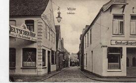 1908 Zingelstraße, die damalige Schulstraße in Wilster
