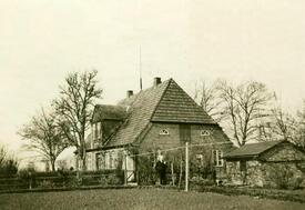 Neuendorf-Sachsenbande 1935 Schulhaus in Sachsenbande