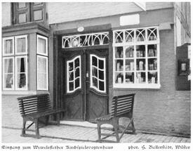 1924 Haustür der 1698 erbauten Kirchspielvogtei Wewelsfleth