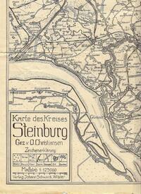 1925 Karte des Kreises Steinburg - M 1 : 125.000 - Ausschnitt