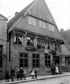 1878 Herberge für Handwerksgesellen am Kohlmarkt in der Stadt Wilster