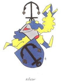 Wappen der Familie Köster aus der Wilstermarsch