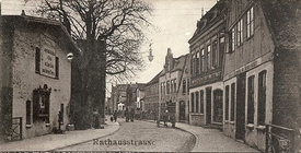 1908 Rathausstraße und Gasthof 
Zum landwirtschaftlichen Hause