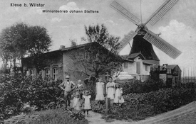 1912 Mühlenbetrieb Steffens auf dem Geestkamp in Kleve