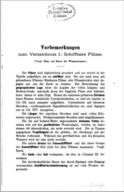 1874 Verzeichnis der Wasserstraßen in Preußen
- Schiffbare Flüsse