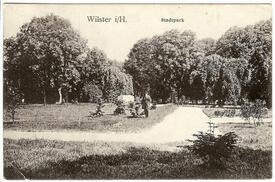 1908 Stadtpark in der Stadt Wilster