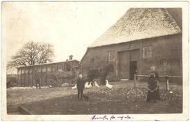 1918 Bauernhaus, ein Husmannshus, in Stördorf in der Wilstermarsch