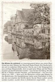 1931 Wilsterau und Häuser an der Deichstraße In Wilster; aus: 2013 Schleswig-Holstein Journal  -  Idyllischer Fluß Wilsterau