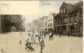 1904 Marktplatz, oberer Kohlmarkt in Wilster