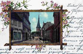 1901  Marktstraße - spätere Op de Göten - mit dem Alten Rathaus