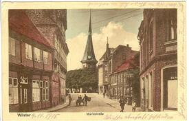 1915 Op de Göten, Altes Rathaus, Markt, Kirche zu Wilster