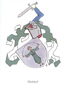 Wappen der Familie Mehlert aus der Wilstermarsch