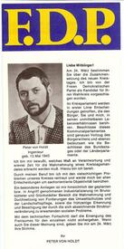 1974 Peter von Holdt - Kreistagskandidat der FDP 