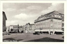1957 Marktplatz in der Stadt Wilster