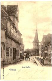 1900 Marktstraße (heutige Op de Göten), Altes Rathaus, Markt, Kirche in Wilster