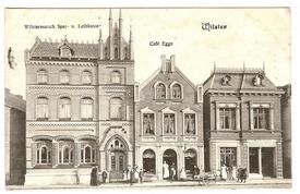 1906 Marktplatz Südseite in der Stadt Wilster