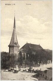 1909 Marktplatz, Kirche St. Bartholomäus zu Wilster