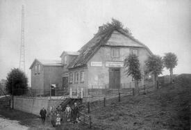 1920 Kahn-Fähre über die Stör und Schankwirtschaft Fährhaus des Nikolaus von Holdt