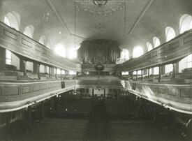 1930 Innenraum und Orgel der St. Bartholomäus Kirche zu Wilster