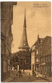 1914 Marktstraße - die spätere Op de Göten in der Stadt Wilster