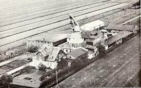 1956 Hochfelder Mühle in Hochfeld, Gemeinde Dammfleth in der Wilstermarsch
