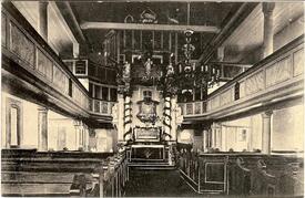 1925 Inneres der Kirche zu St. Margarethen in der Wilstermarsch