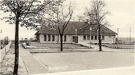 1962 Empfangsgebäude Bahnhof in der Stadt Wilster