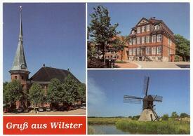 1985 Stadt Wilster, Kirche, Neues Rathaus, Kokermühle 