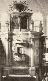 1915 Altar und Kanzel der St. Bartholomäus Kirche zu Wilster