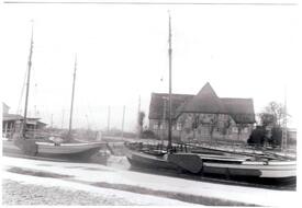 1916 Frachtschiffe auf der Wilsterau in Rumfleth