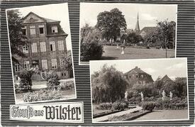 1960 Neues Rathaus - Palais Doos, Bürgermeister Garten in der Stadt Wilster