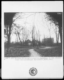 1913 Bürgermeister Garten mit Badehaus in Wilster