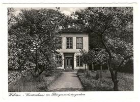 1940 Gartenhaus im Bürgermeister Garten der Stadt Wilster
