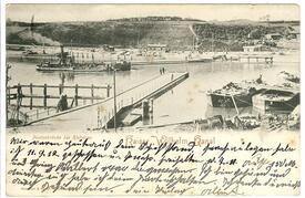 1904 Ponton-Drehbrücke Holtenau über den Kaiser-Wilhelm Kanal