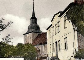 1961 Brokdorf an der Elbe, Kirche St. Nicolaus und Pastorat