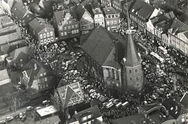 1981 Demonstration in Wilster gegen das Kernkraftwerk Brokdorf