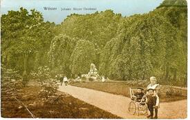 1909 Stadtpark mit dem Johann Meyer Denkmal