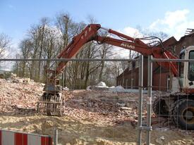 2008 Abbruch der Gebäude des ehemaligen Krankenhauses Mencke-Stift in Wilster