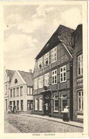 1914 Schwan Apotheke am Kohlmarkt in der Stadt Wilster