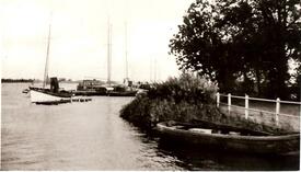 1975 Beidenfleth an der Stör - Anlegestelle für Sportboote