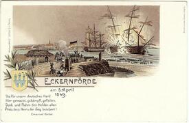 05. April 1849 - siegreiches Gefecht der Schleswig-Holsteiner in der Eckernförder Bucht gegen die Marine Dänemarks
