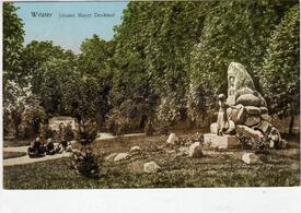 1909 Stadtpark, Denkmal für den Dichter Johann Meyer